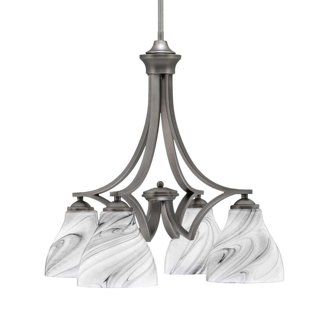 Toltec Zilo 568-GP-4769 Chandelier Light - Graphite