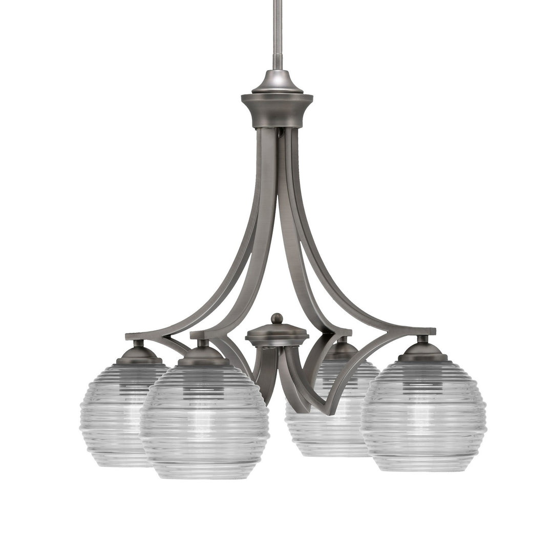 Toltec Zilo 568-GP-5110 Chandelier Light - Graphite