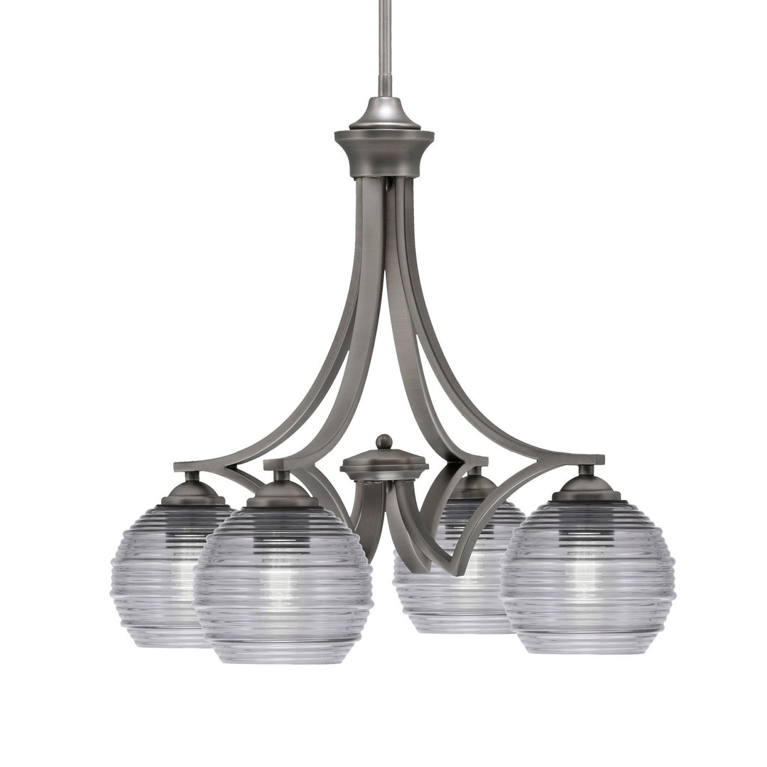 Toltec Zilo 568-GP-5112 Chandelier Light - Graphite