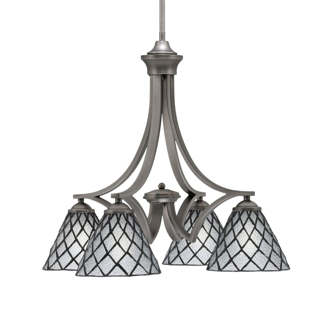 Toltec Zilo 568-GP-9185 Chandelier Light - Graphite