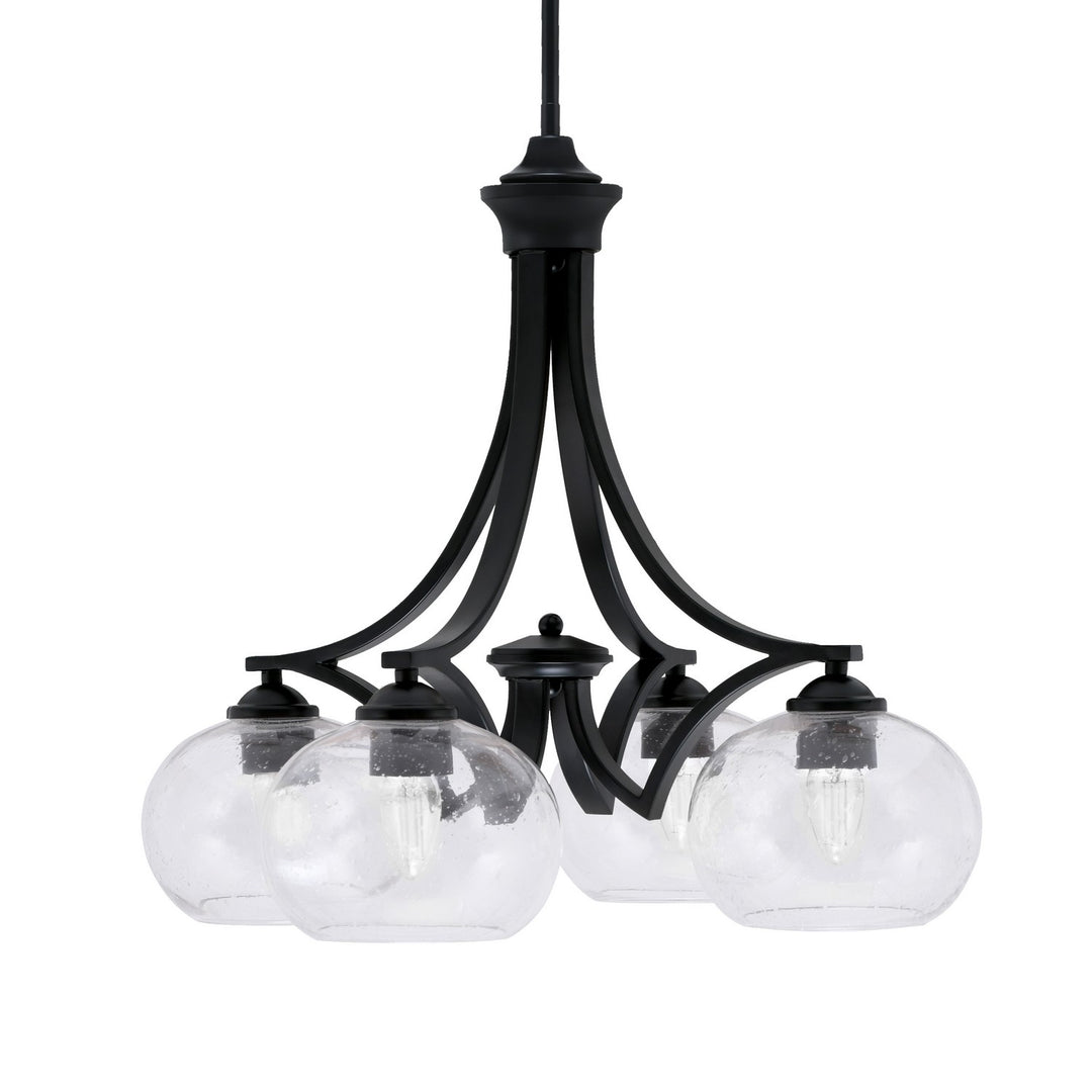 Toltec Zilo 568-MB-202 Chandelier Light - Matte Black