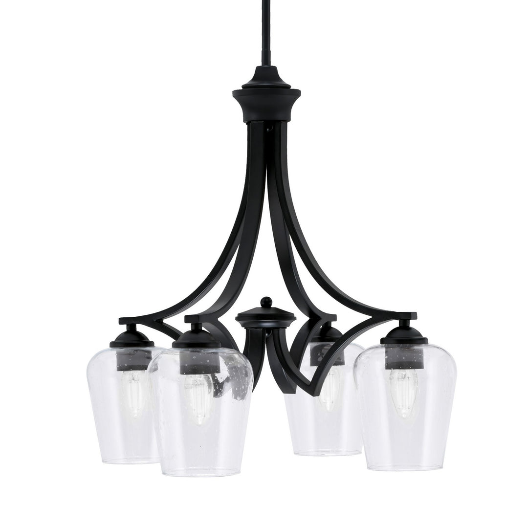 Toltec Zilo 568-MB-210 Chandelier Light - Matte Black