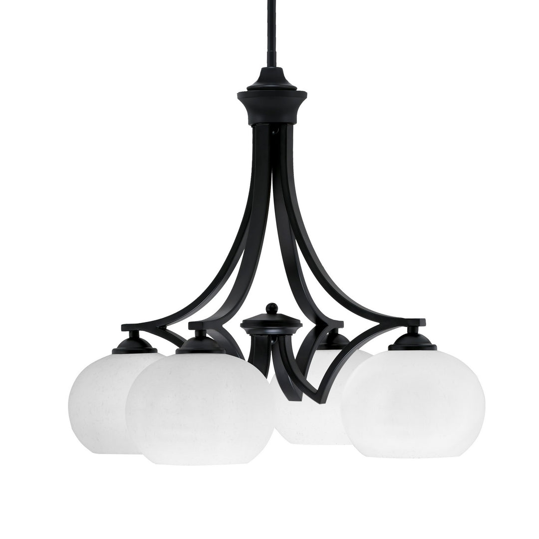 Toltec Zilo 568-MB-212 Chandelier Light - Matte Black