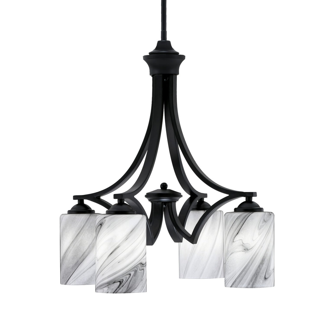 Toltec Zilo 568-MB-3009 Chandelier Light - Matte Black