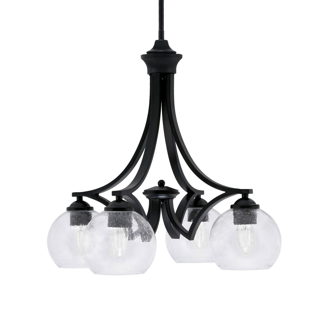 Toltec Zilo 568-MB-4100 Chandelier Light - Matte Black