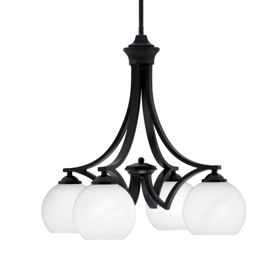 Toltec Zilo 568-MB-4101 Chandelier Light - Matte Black