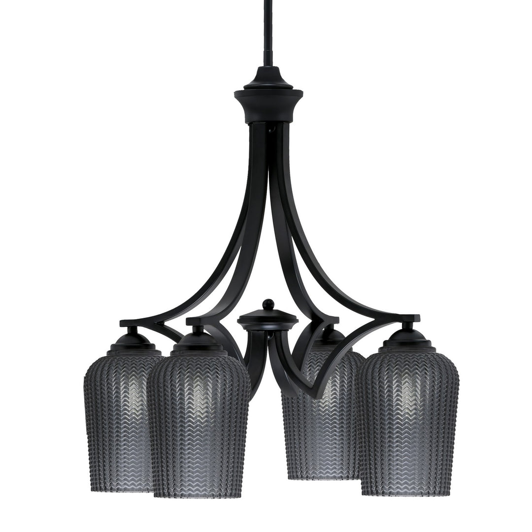 Toltec Zilo 568-MB-4252 Chandelier Light - Matte Black