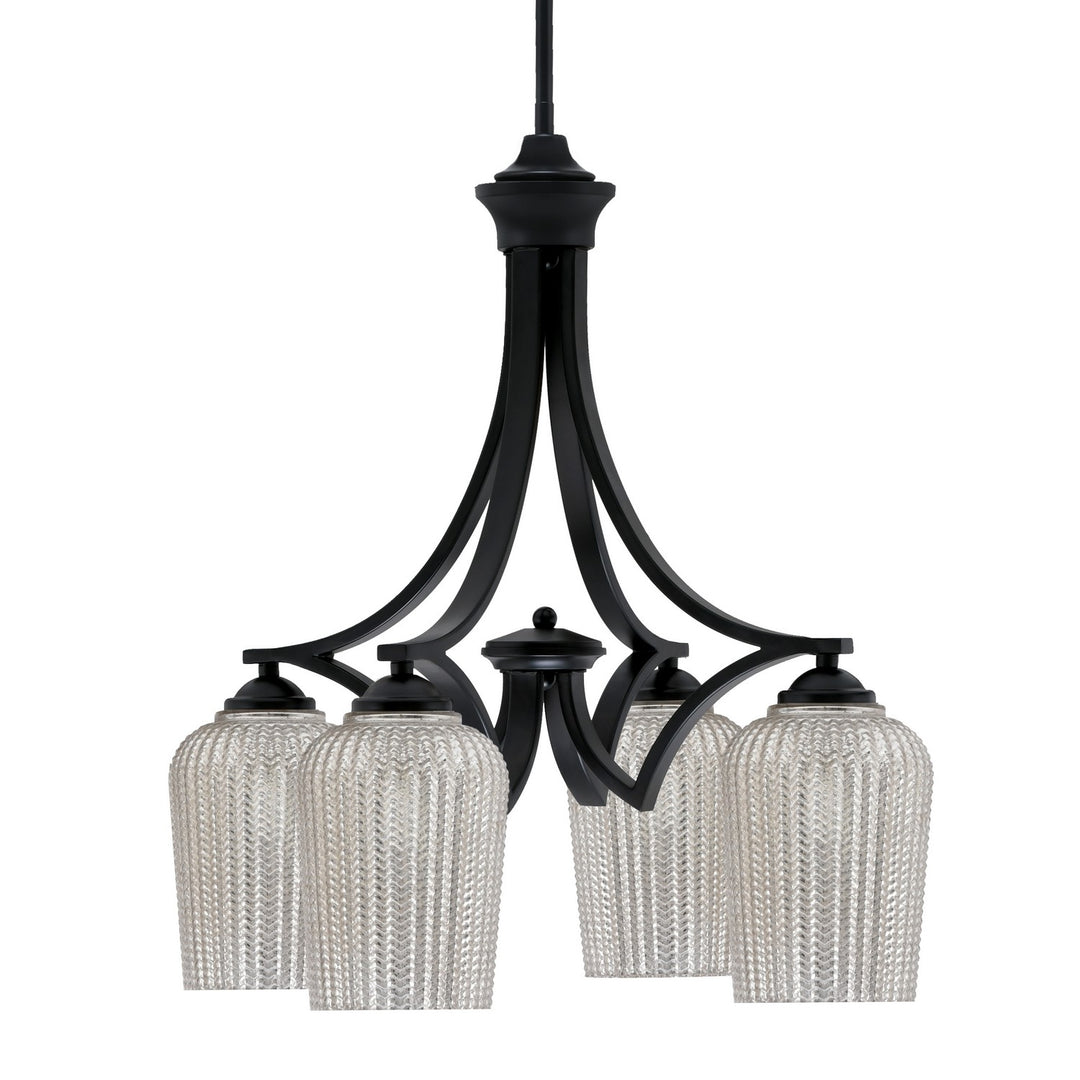 Toltec Zilo 568-MB-4253 Chandelier Light - Matte Black