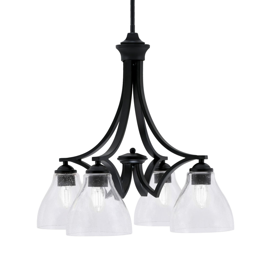 Toltec Zilo 568-MB-4760 Chandelier Light - Matte Black