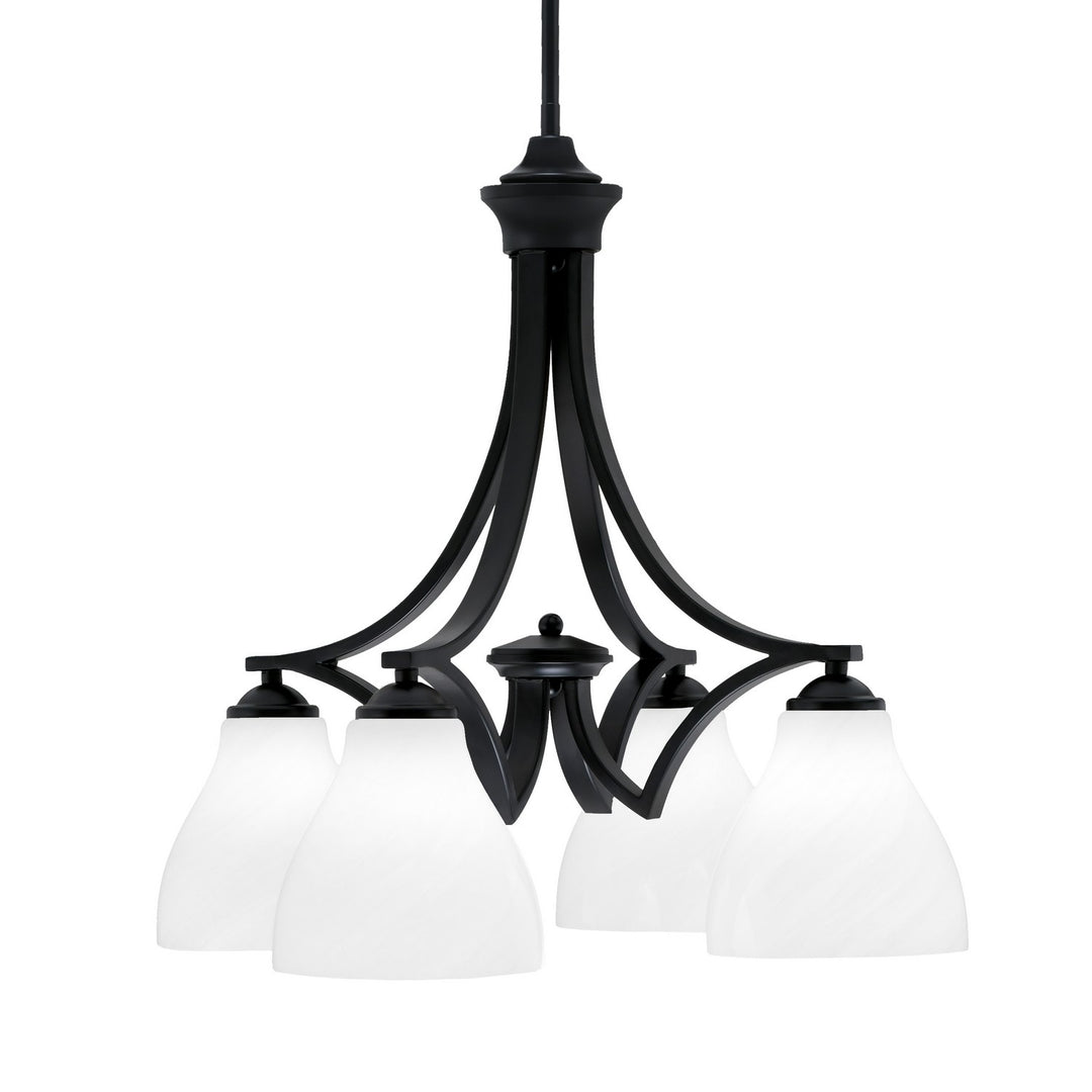 Toltec Zilo 568-MB-4761 Chandelier Light - Matte Black