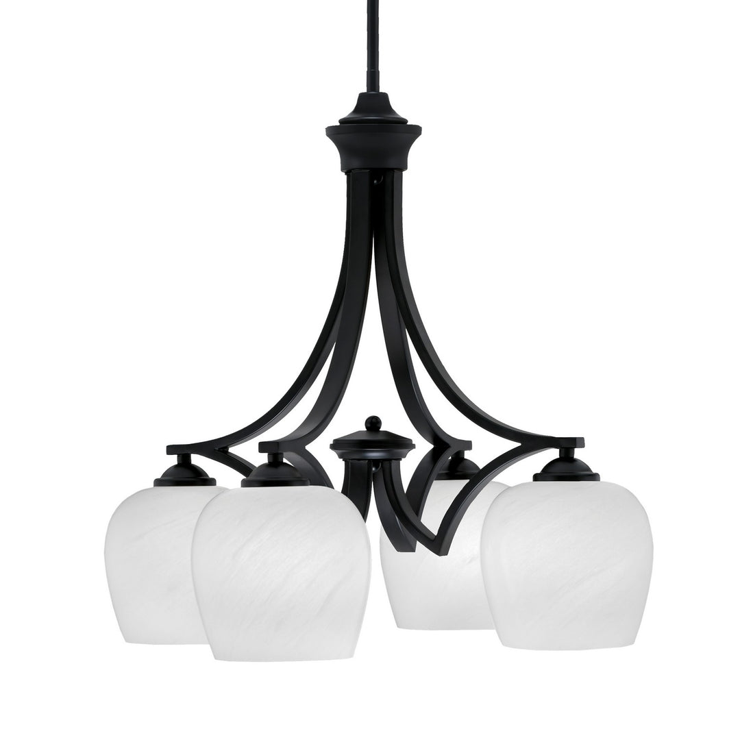 Toltec Zilo 568-MB-4811 Chandelier Light - Matte Black