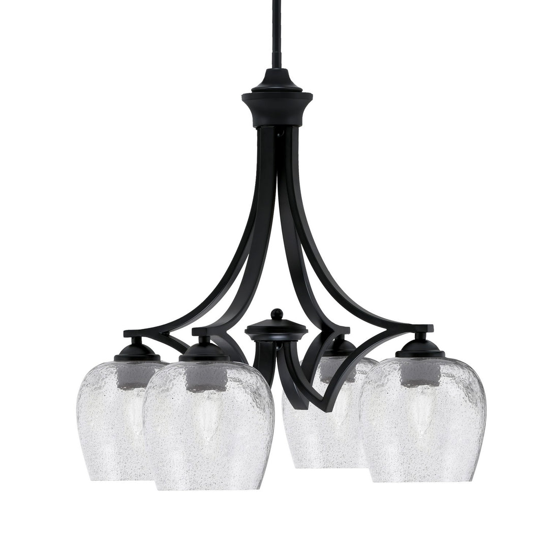 Toltec Zilo 568-MB-4812 Chandelier Light - Matte Black