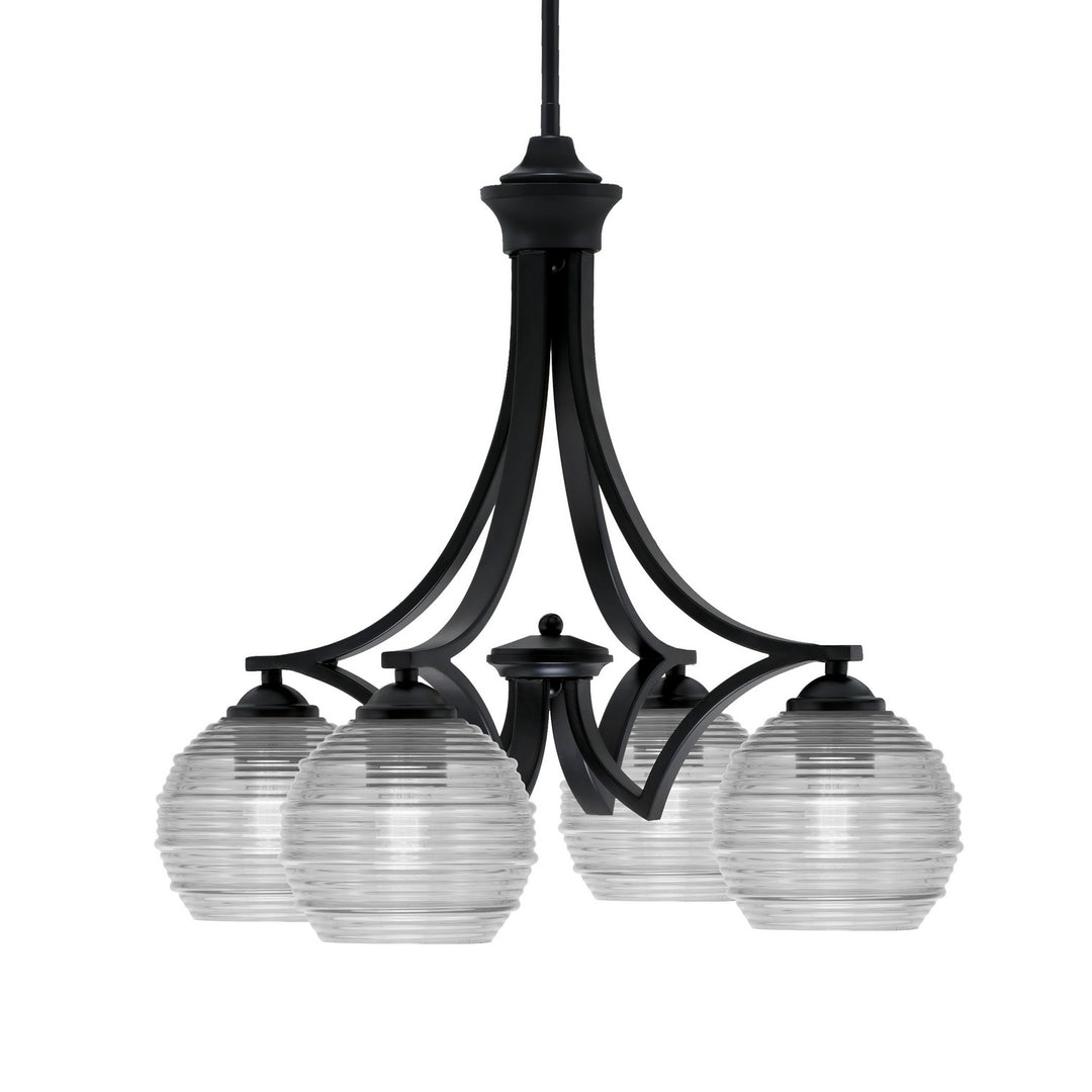 Toltec Zilo 568-MB-5110 Chandelier Light - Matte Black