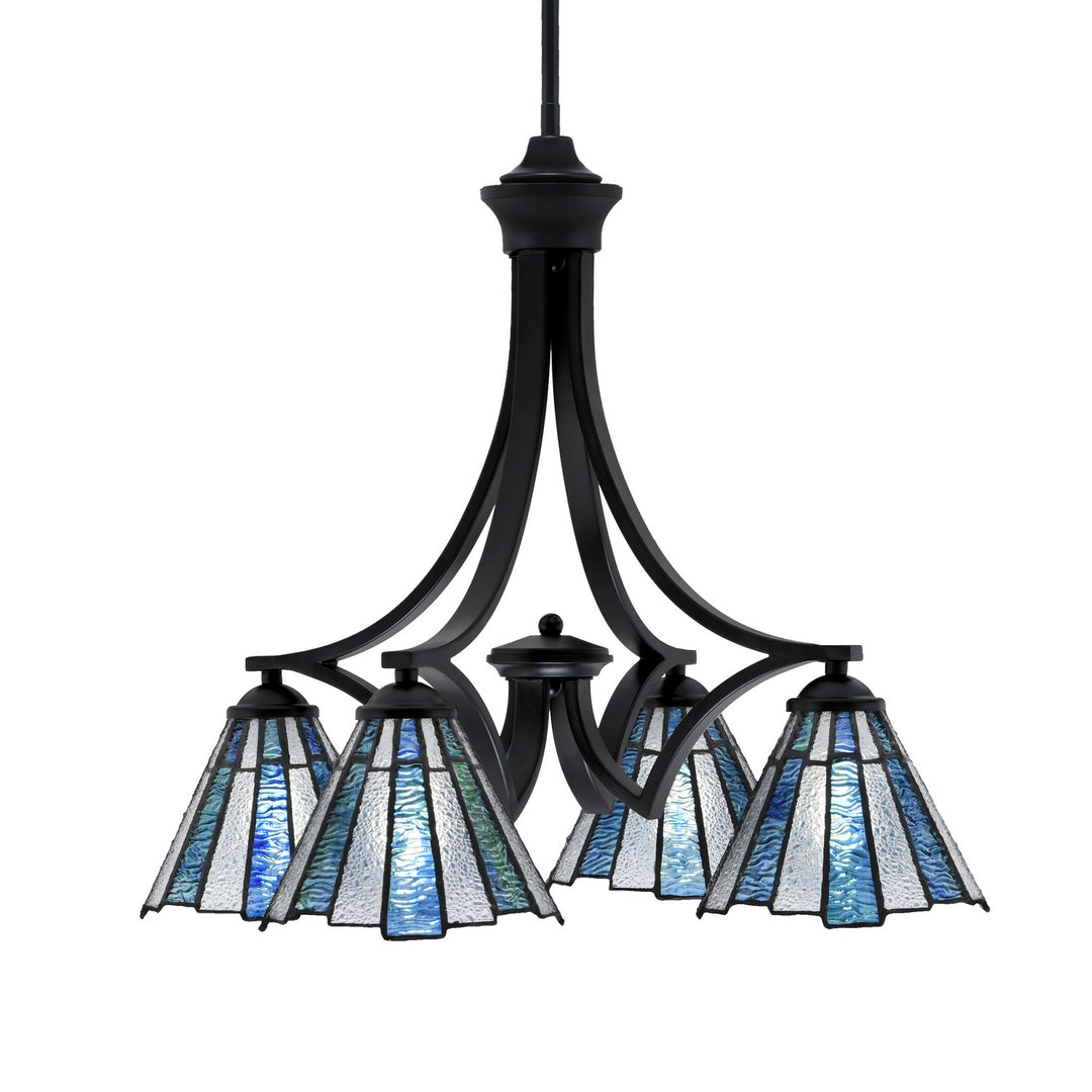 Toltec Zilo 568-MB-9325 Chandelier Light - Matte Black