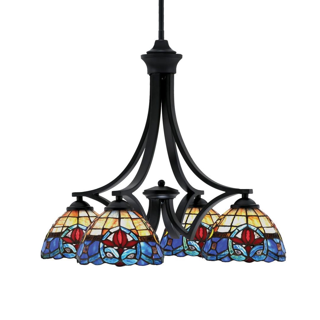 Toltec Zilo 568-MB-9355 Chandelier Light - Matte Black