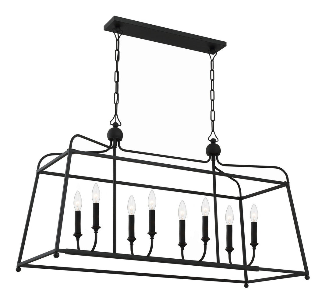 Crystorama Lighting 2249-BF_NOSHADE Sylvan  Black Forged