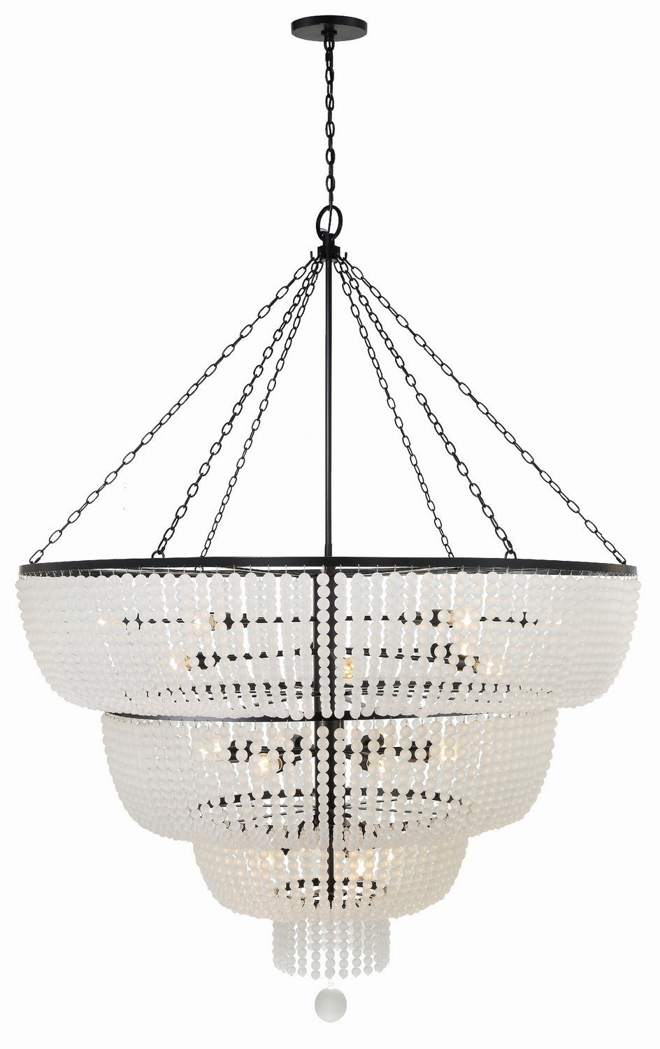 Crystorama Rylee 618-MK Chandelier Light - Matte Black