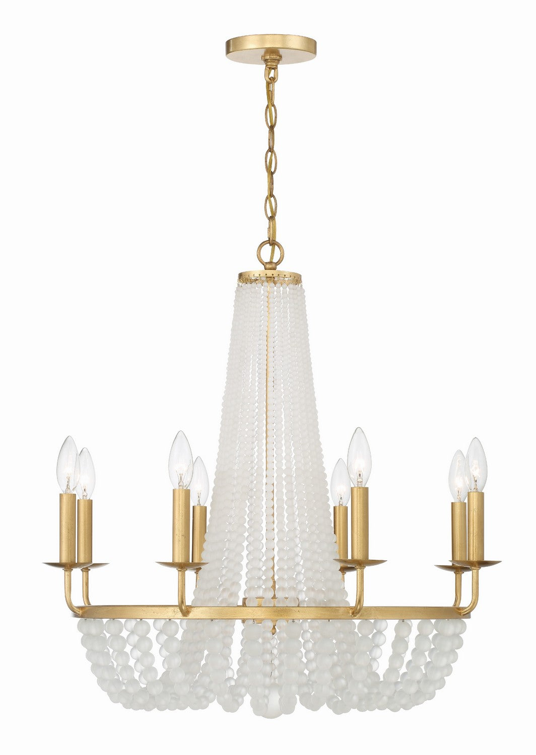 Crystorama Bella BLA-10668-GA Chandelier Light - Antique Gold