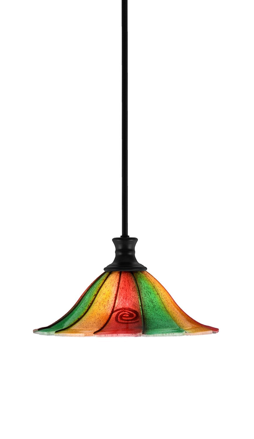 Toltec Stem 76-MB-764 Pendant Light - Matte Black