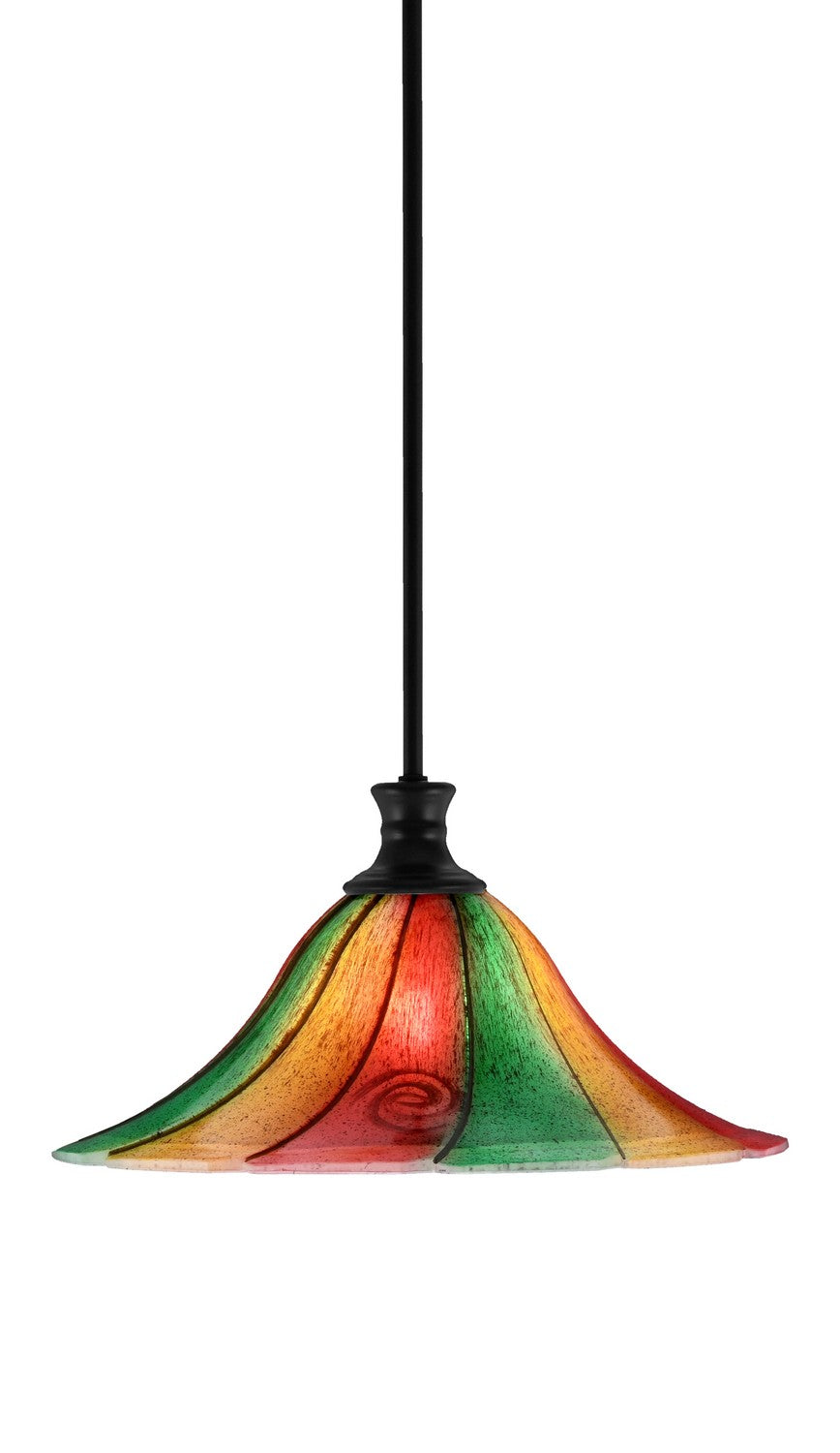 Toltec Stem 76-MB-767 Pendant Light - Matte Black