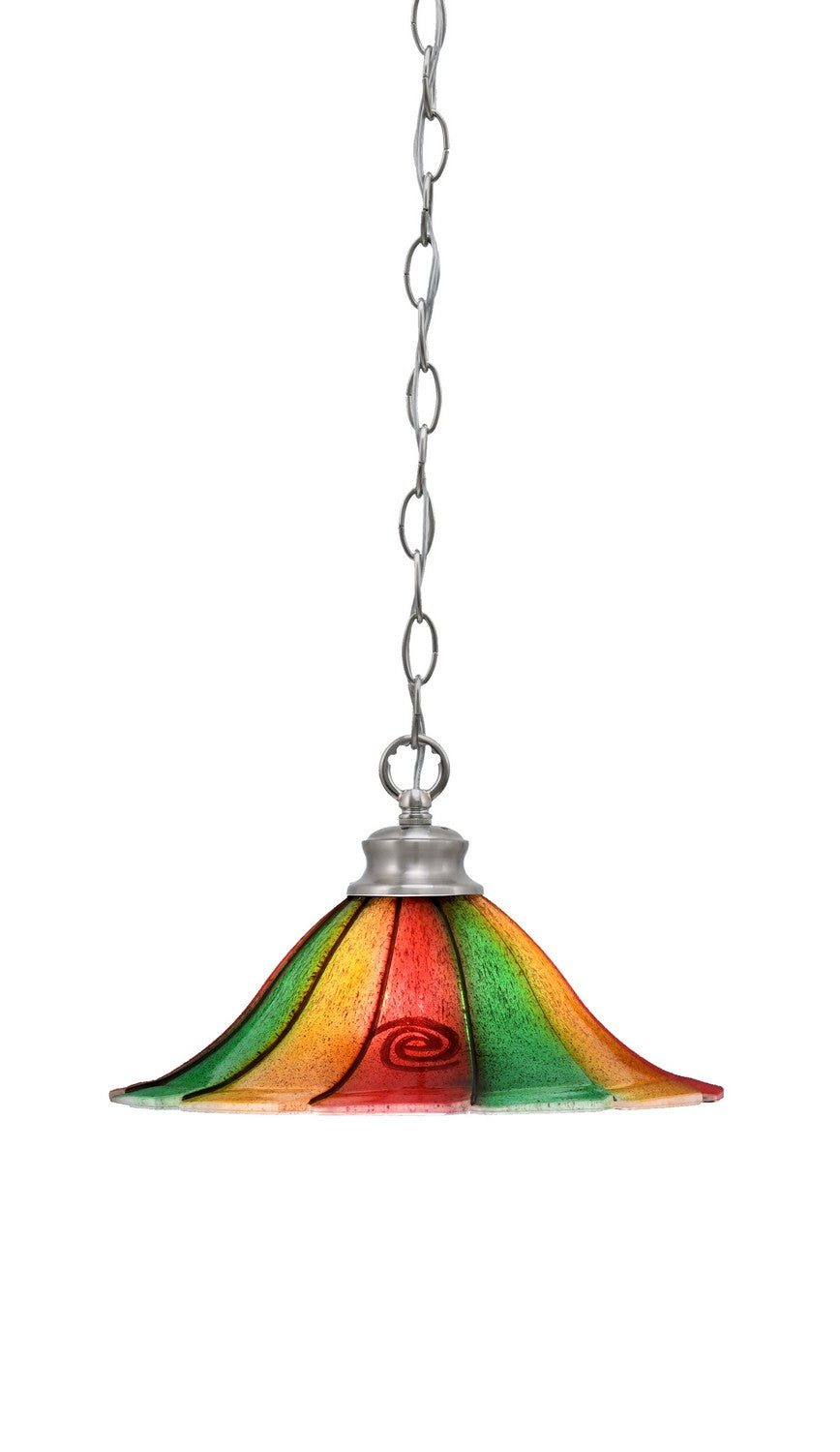 Toltec Chain 92-BN-764 Pendant Light - Brushed Nickel