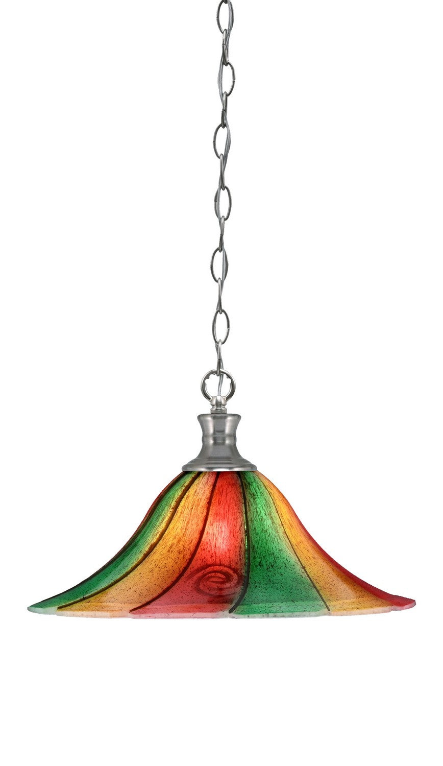 Toltec Chain 96-BN-767 Pendant Light - Brushed Nickel