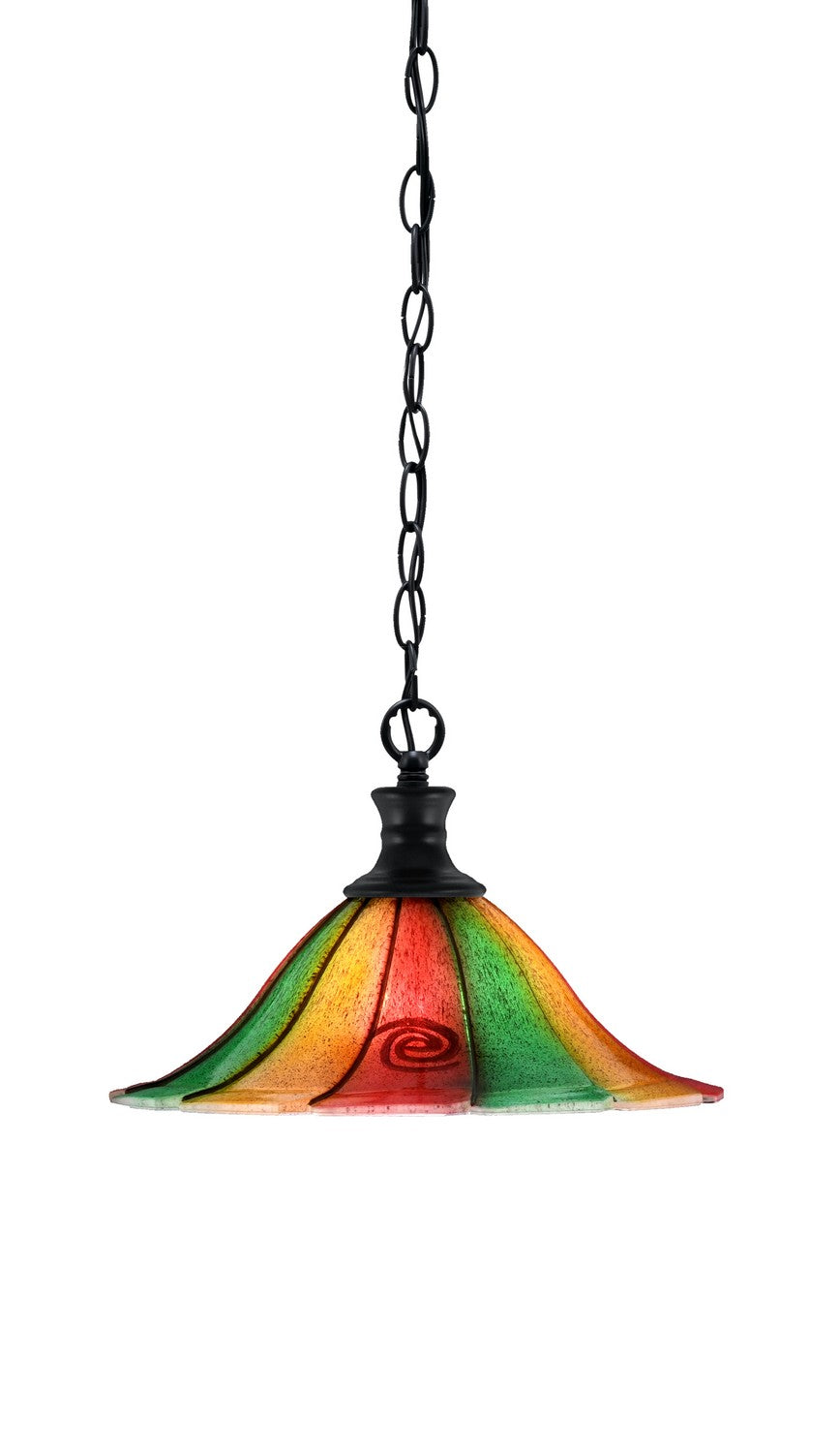 Toltec Chain 96-MB-764 Pendant Light - Matte Black