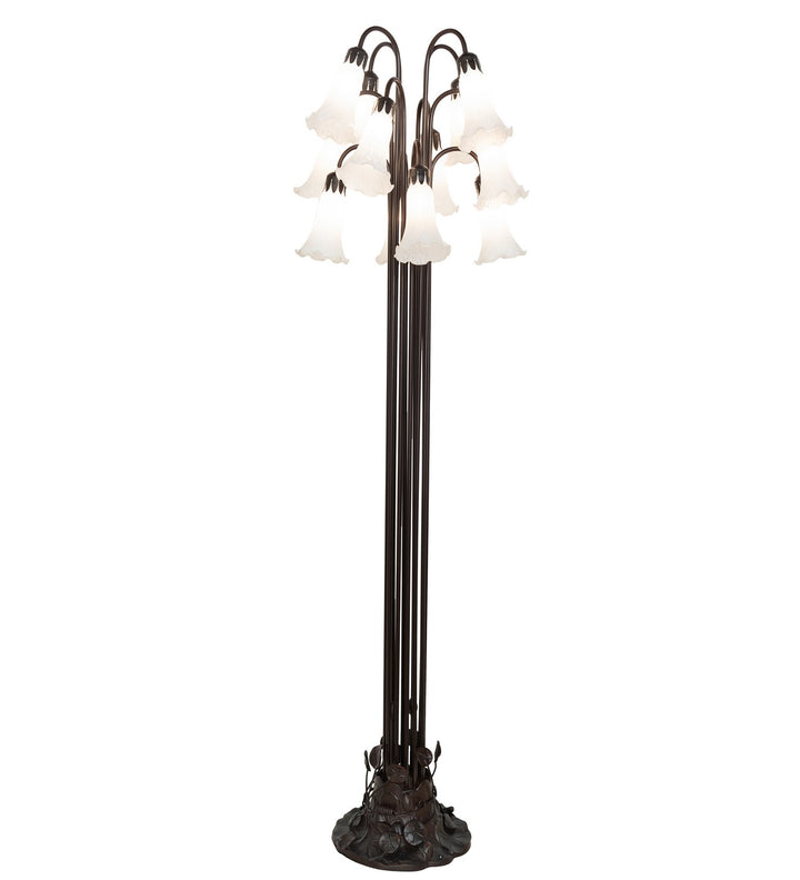 Meyda Tiffany Lighting 15889 White 12 Light Floor Lamp Lamp Bronze / Dark