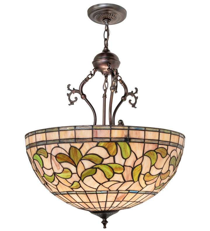 Meyda Tiffany Tiffany Turning Leaf 17530 Pendant Light - Mahogany Bronze