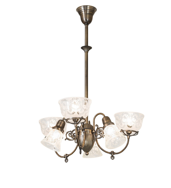 Meyda Tiffany Revival 253212 Chandelier Light - Antique Brass