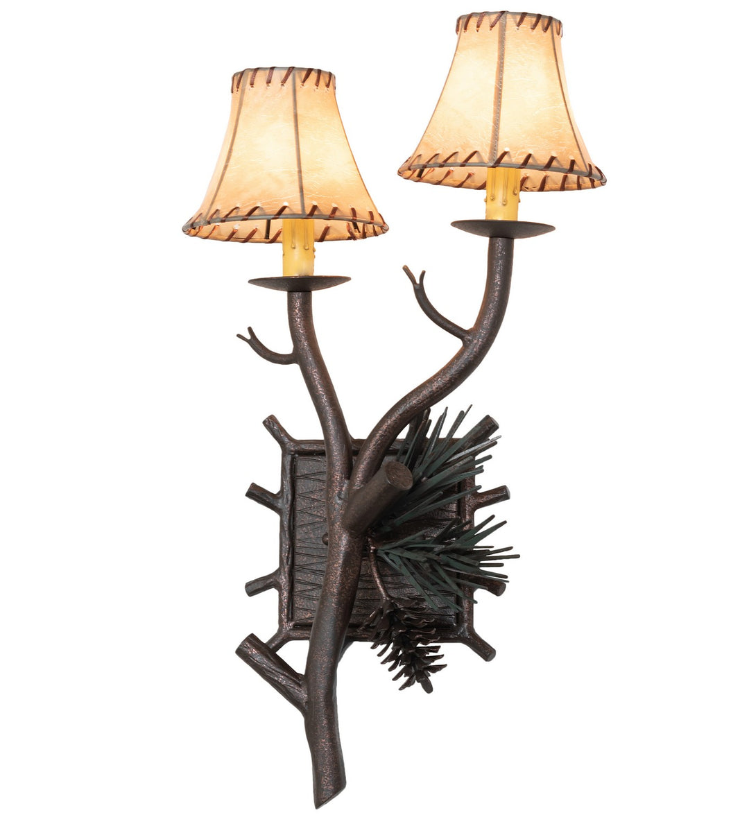 Meyda Tiffany Pinewood 259431 Wall Light - Rust,Copper