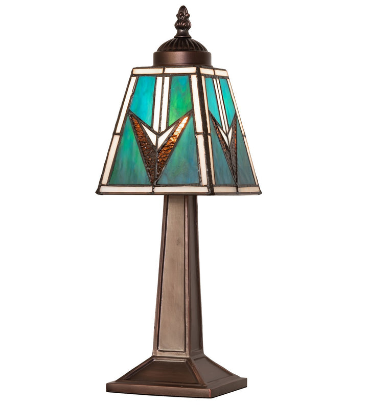 Meyda Tiffany Lighting 262777 Valencia Mission One Light Mini Lamp Lamp Bronze / Dark