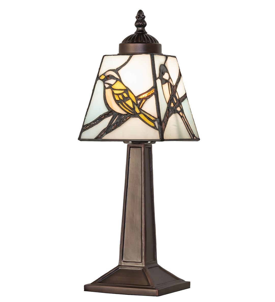 Meyda Tiffany Lighting 262793 Backyard Friends One Light Mini Lamp Lamp Bronze / Dark