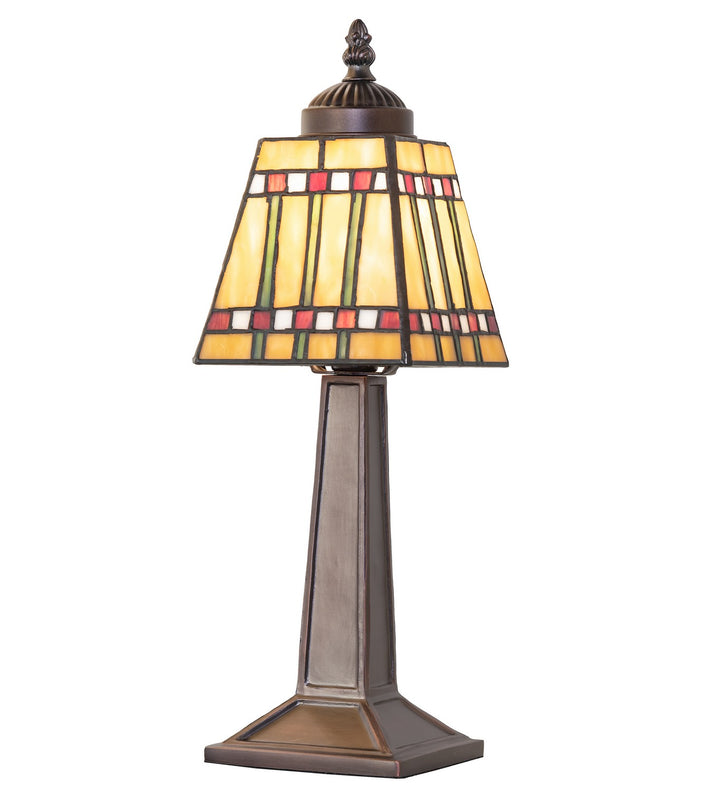 Meyda Tiffany Lighting 262806 Prairie Corn One Light Mini Lamp Lamp Bronze / Dark