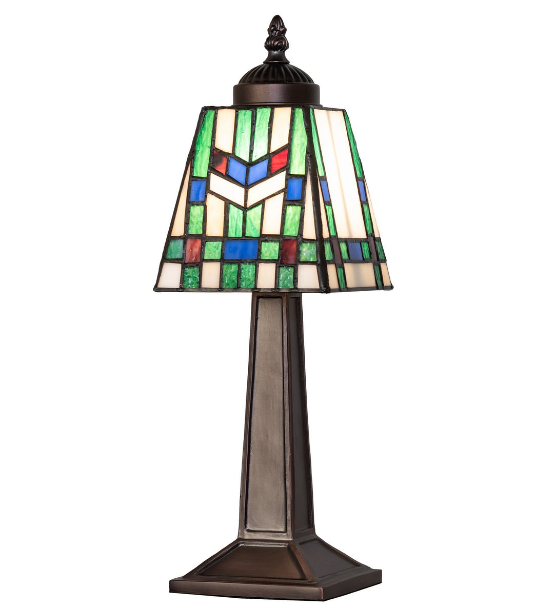 Meyda Tiffany Lighting 262810 Prairie Wheat One Light Mini Lamp Lamp Bronze / Dark
