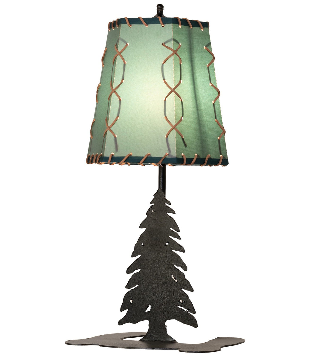Meyda Tiffany Lighting 263175 Greenwood One Light Mini Lamp Lamp Bronze / Dark