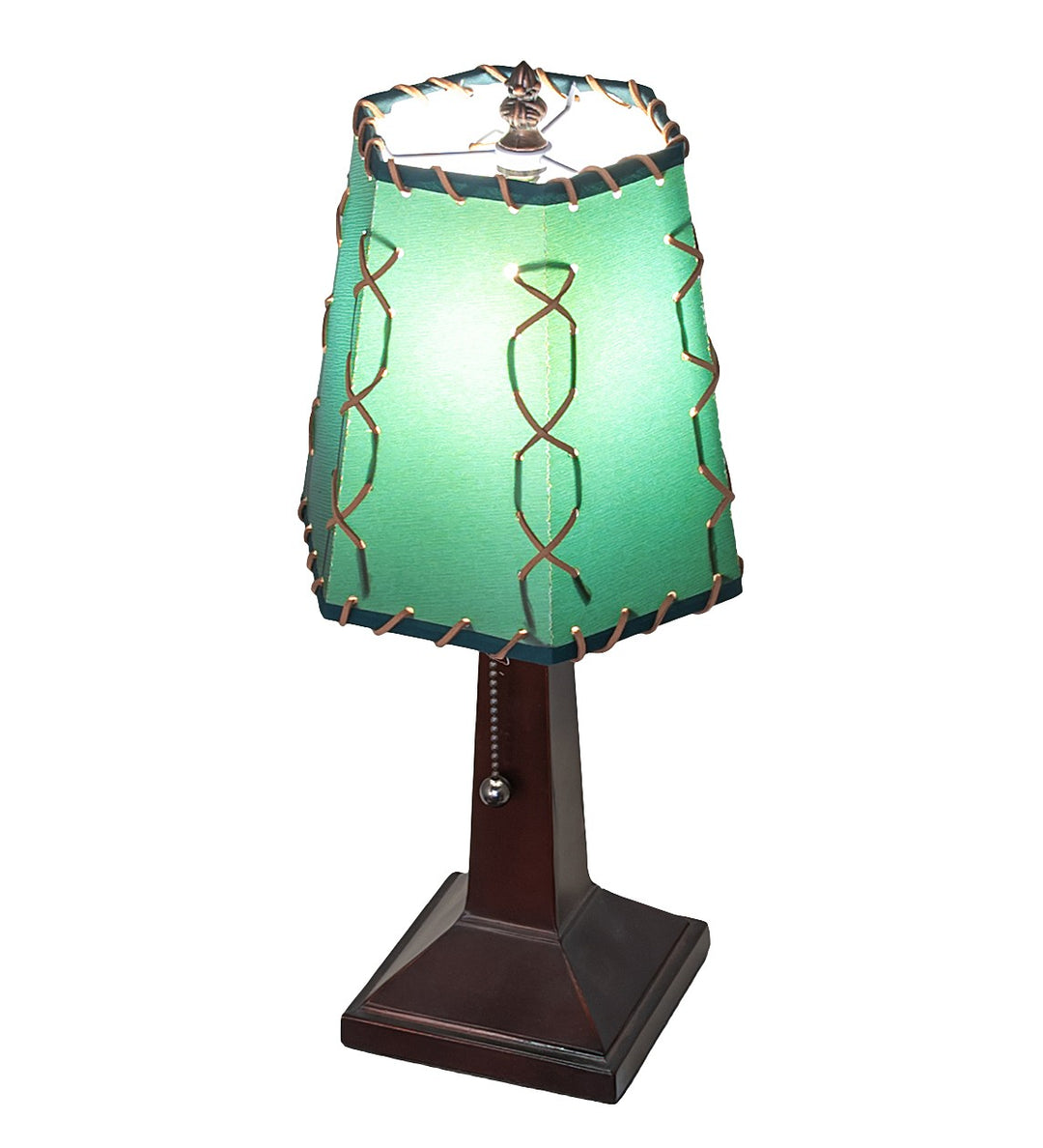 Meyda Tiffany Lighting 263177 Greenwood One Light Mini Lamp Lamp Bronze / Dark