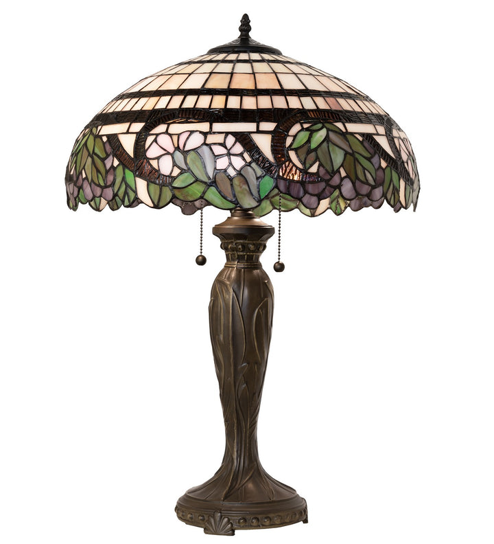 Meyda Tiffany Lighting 263202 Handel Grapevine Two Light Table Lamp Lamp Bronze / Dark