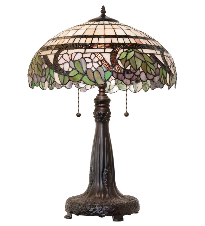 Meyda Tiffany Lighting 263212 Handel Grapevine Two Light Table Lamp Lamp Bronze / Dark