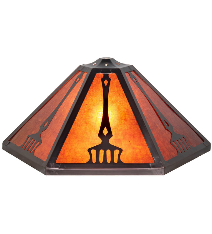 Meyda Tiffany Lighting 98510 Grenway Shade Lamp Shade Bronze / Dark