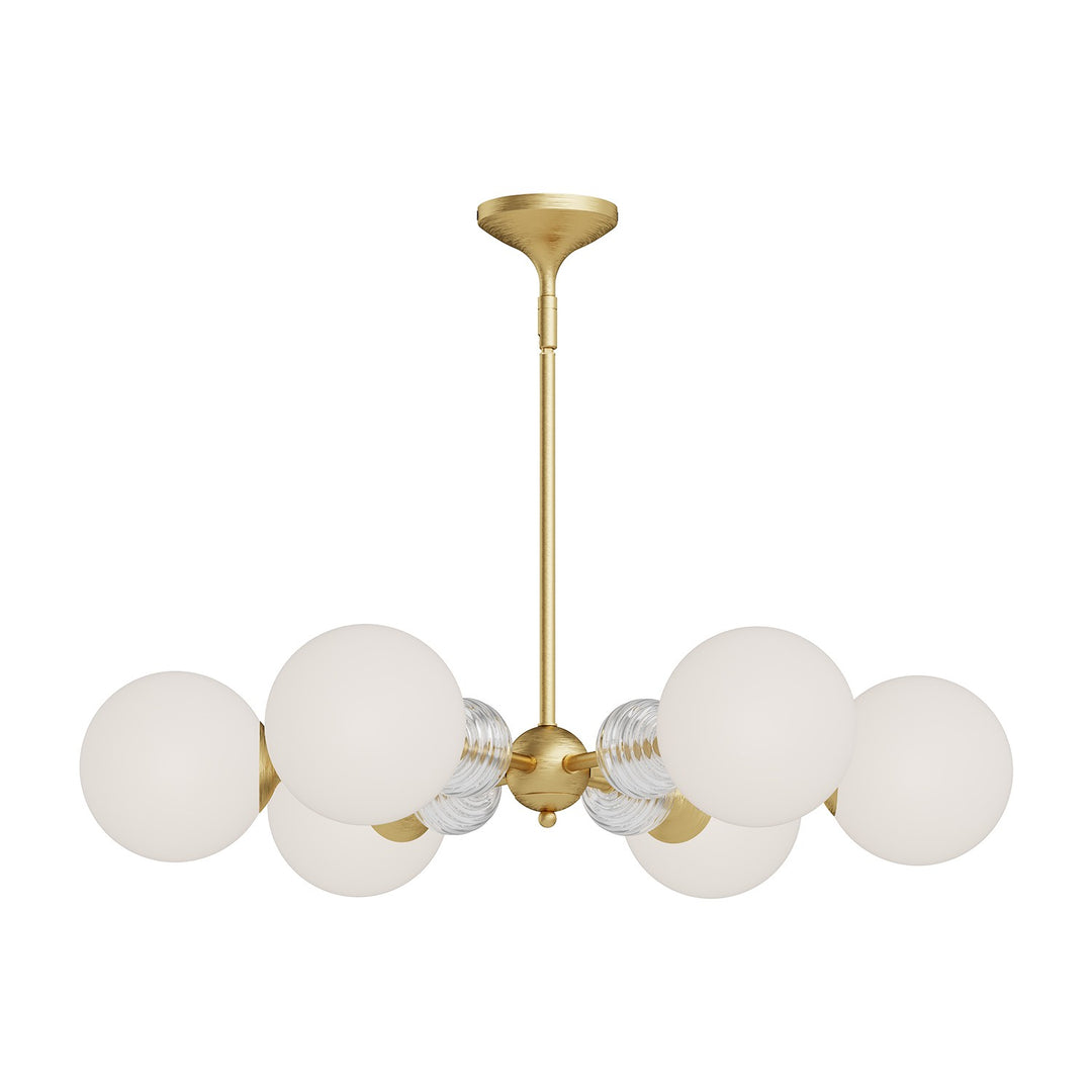 Alora Mood celia CH415330BGOP Chandelier Light - Brushed Gold/Opal Glass