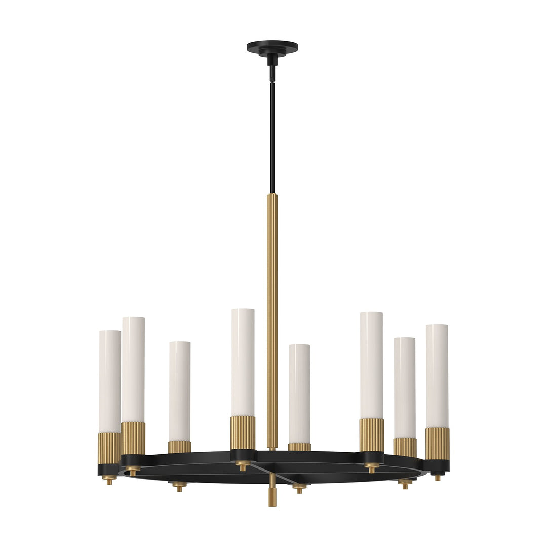 Alora Mood rue CH416108MBBG Chandelier Light - Matte Black/Brushed Gold