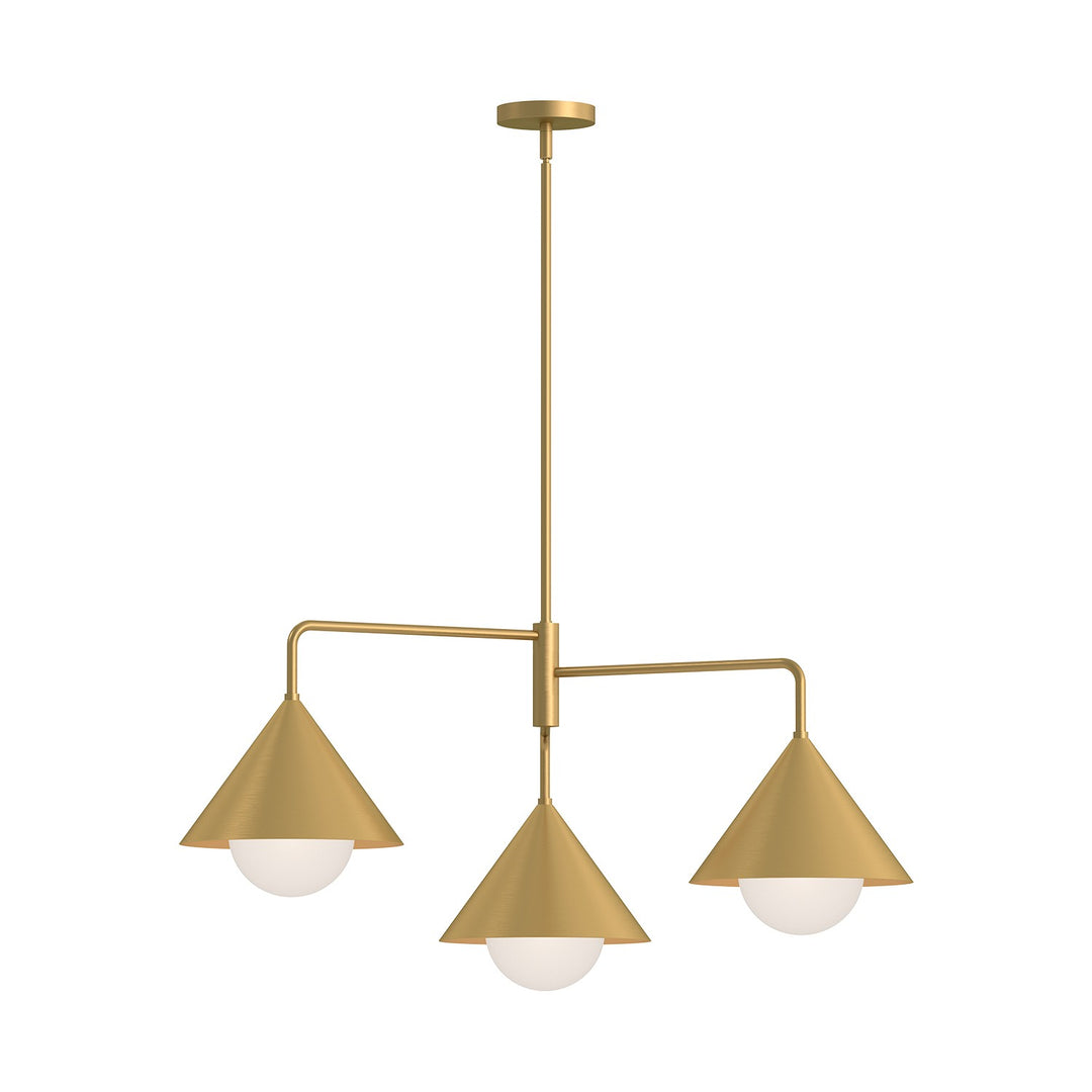 Alora Mood remy CH485245BGOP Chandelier Light - Brushed Gold/Opal Glass