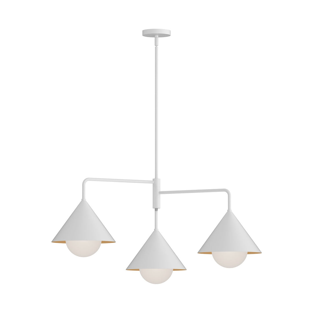 Alora Mood remy CH485245WHOP Chandelier Light - White/Opal Glass