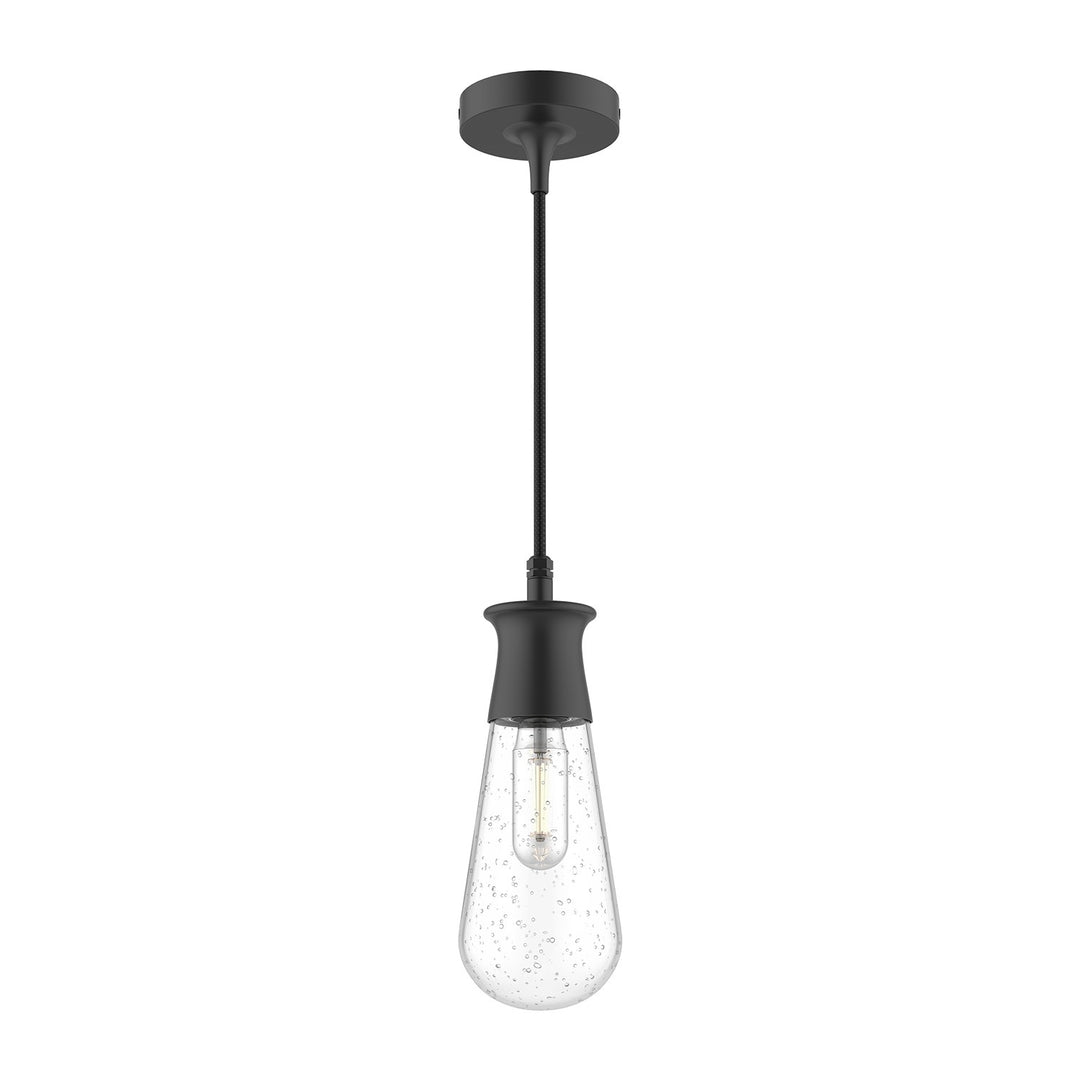 Alora Mood marcel EP464001BKCB Pendant Light - Black/Clear Bubble Glass