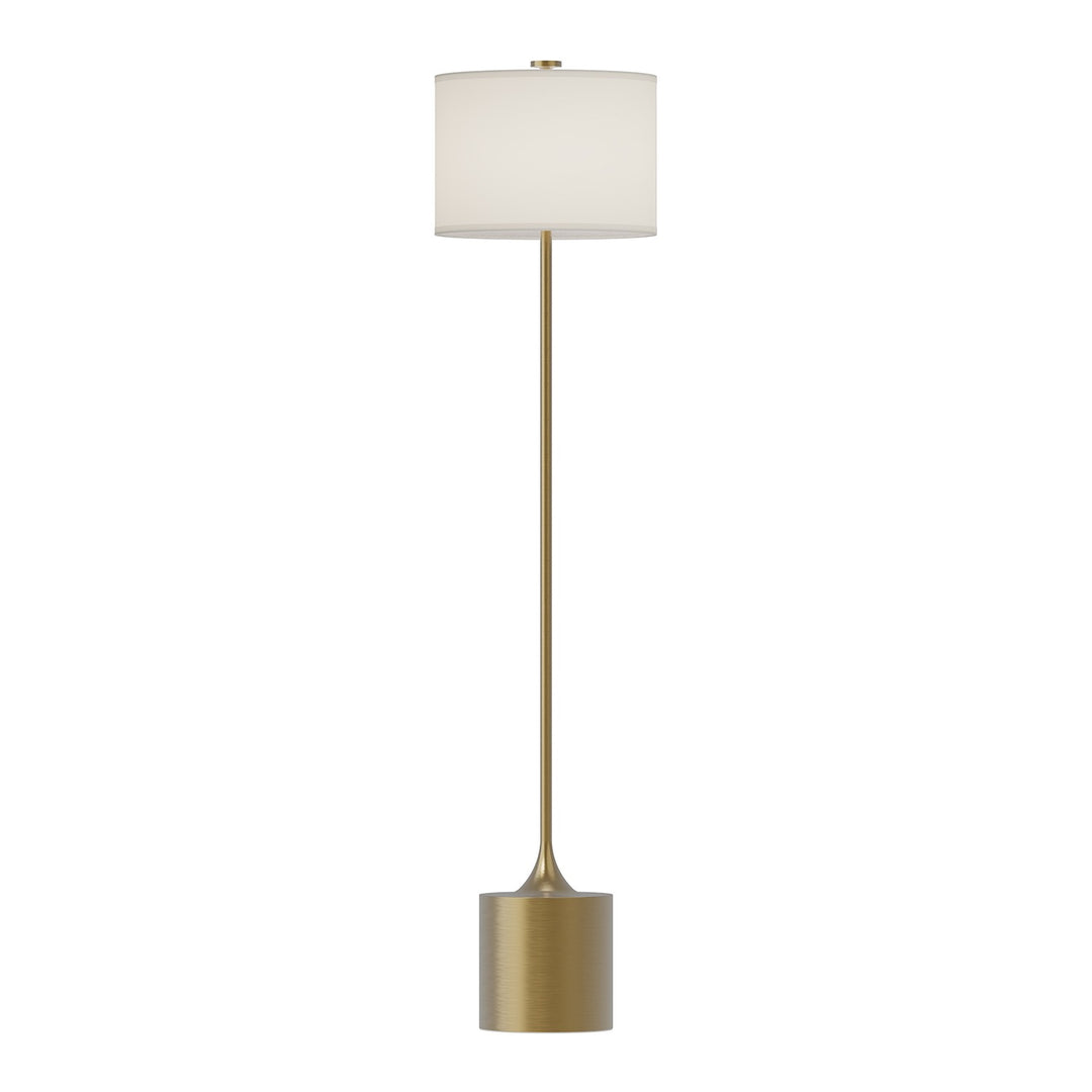 Alora Lighting FL418761BGIL Modern Issa Lamp Brushed Gold/Ivory Linen|Matte Black/Ivory Linen|White/Ivory Linen