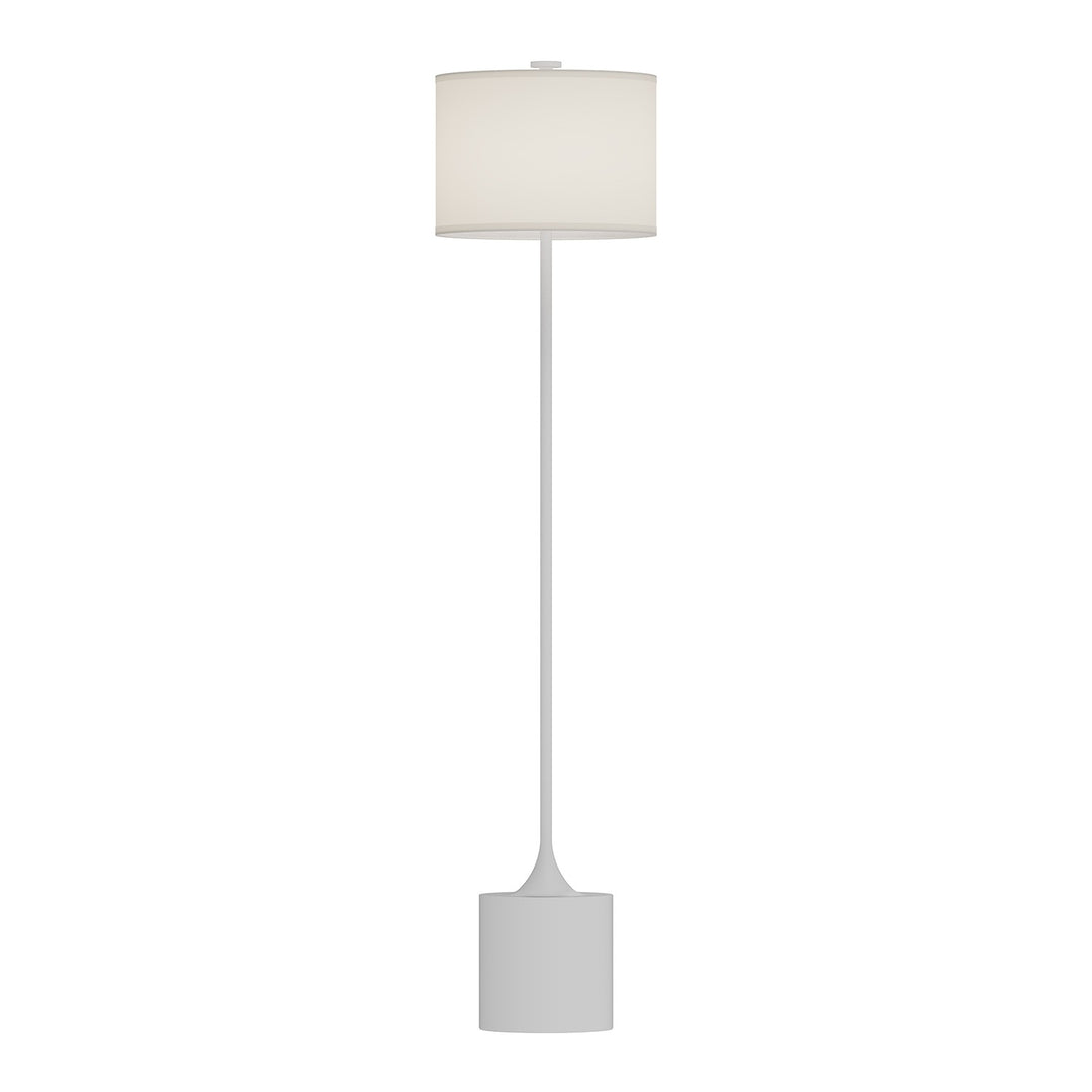 Alora Lighting FL418761WHIL Modern Issa Lamp Brushed Gold/Ivory Linen|Matte Black/Ivory Linen|White/Ivory Linen