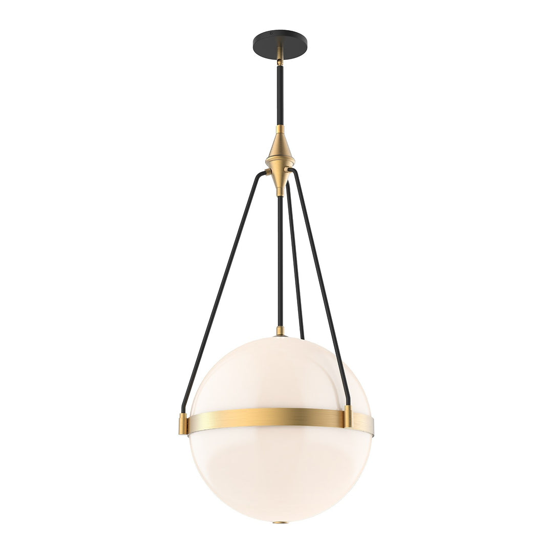 Alora Mood harmony PD406418BGGO Pendant Light - Brushed Gold/Glossy Opal