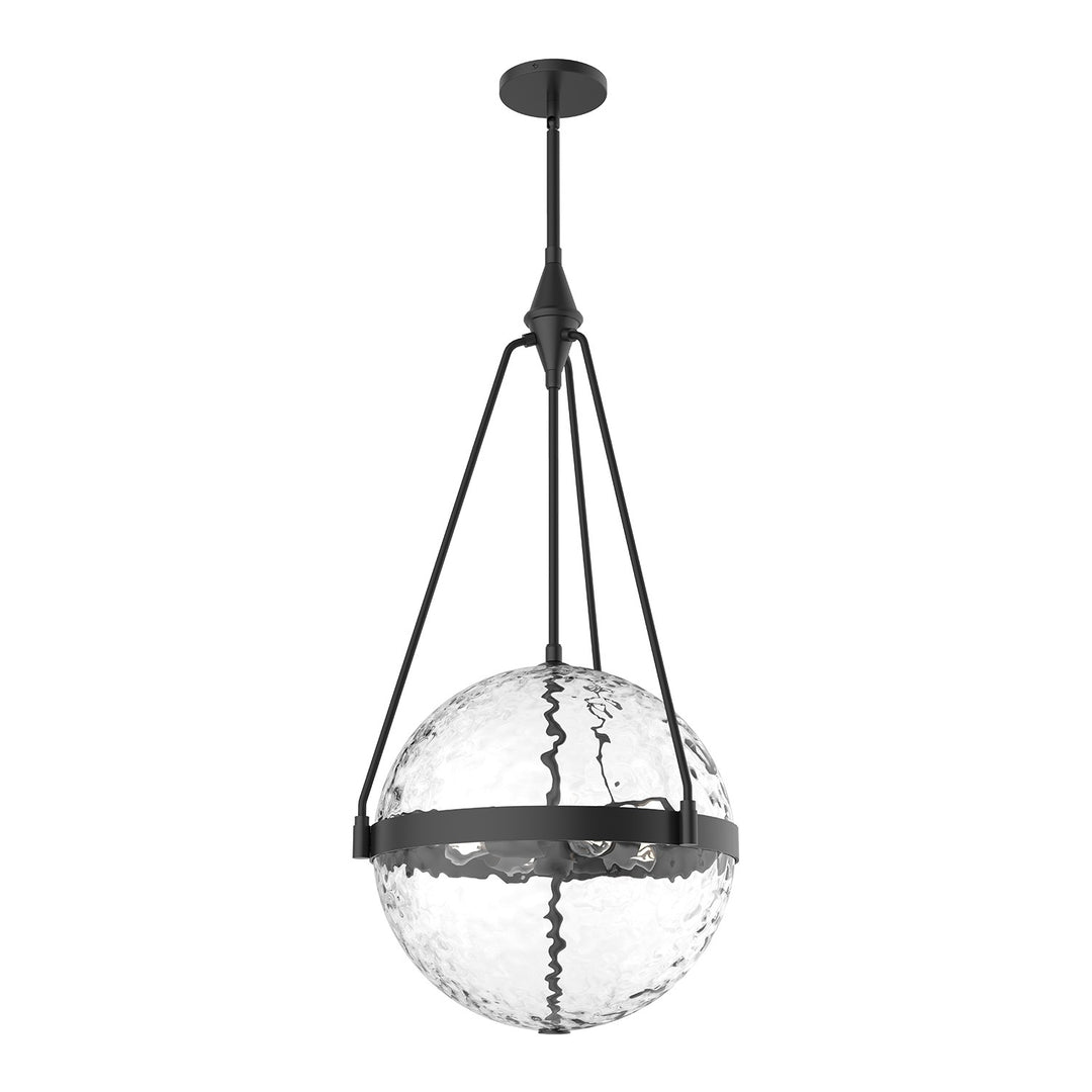 Alora Mood harmony PD406418MBWC Pendant Light - Matte Black/Clear Water Glass