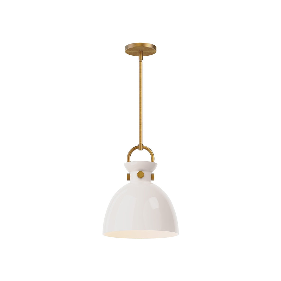 Alora Mood waldo PD411811AGGO Pendant Light - Aged Gold/Opal Glass